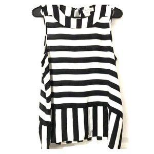 Black & white striped tank top